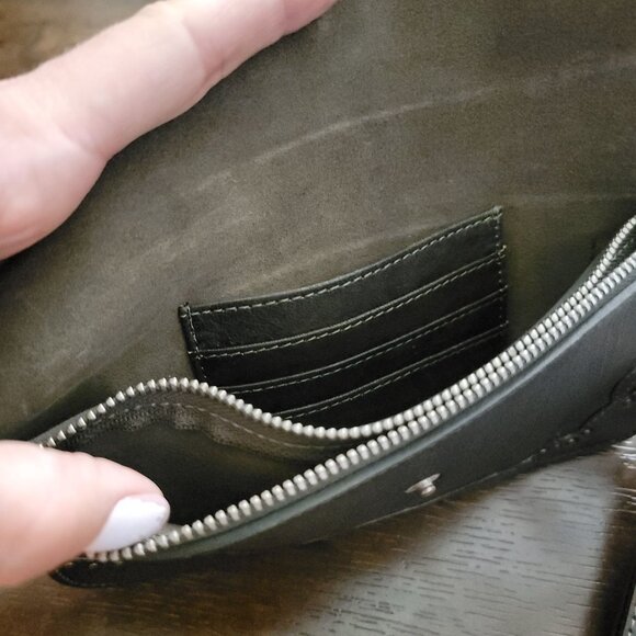 Free People Western Stud Wallet Womens Leather Cottagecore Rustic Boho Chic - Picture 6 of 9